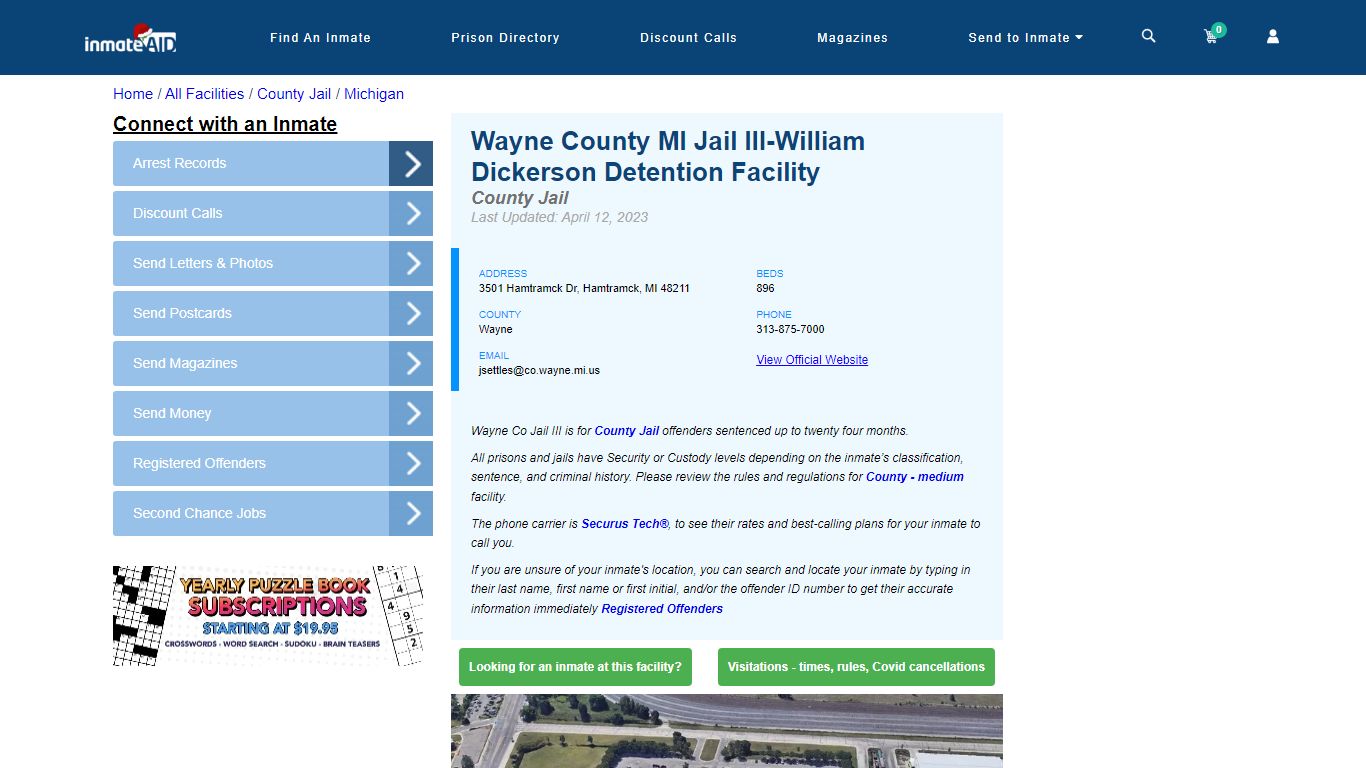 Wayne County MI Jail III-William Dickerson Detention Facility